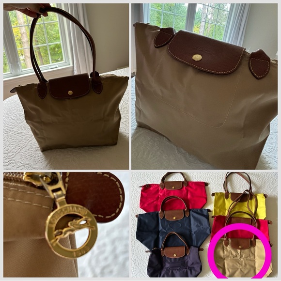 Longchamp Le Pliage Original Tote Medium (beige) [SOLD] - Picture 2 of 6